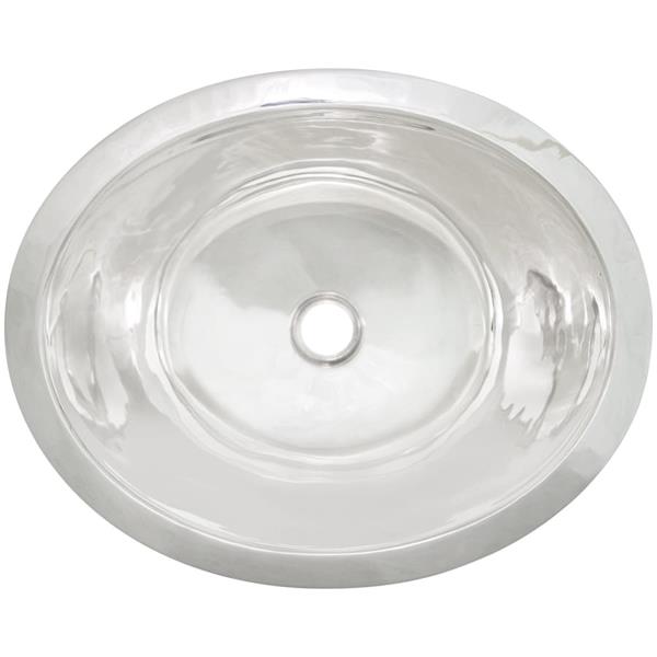 Linkasink - Oval Hand-Crafted Smooth Metal Sink