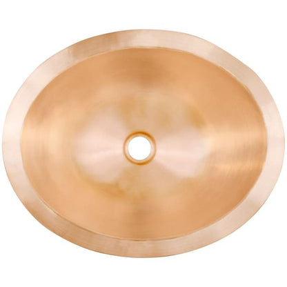Linkasink - Oval Hand-Crafted Smooth Metal Sink