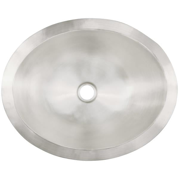 Linkasink - Oval Hand-Crafted Smooth Metal Sink