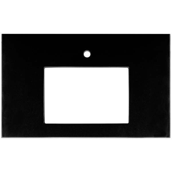 Linkasink - Black 36 Inch Vanity Top, 18 Inch X 12 Inch Sink Cutout