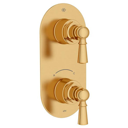 DXV - Oak Hill Two-Handle Thermostatic Valve Trim With Lever Handles