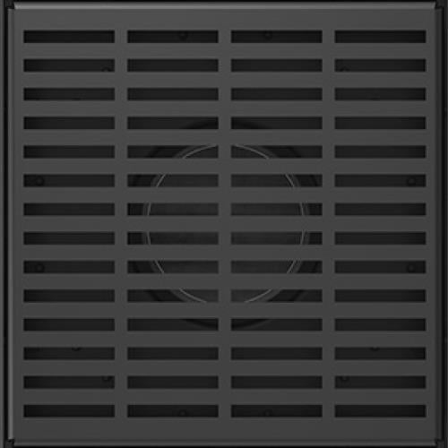 Infinity Drain - 5 x 5 Inch LND 5 Slotted Pattern Complete Kit with PVC Bonded Flange
