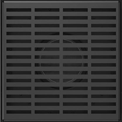 Infinity Drain - 5 x 5 Inch LND 5 Slotted Pattern Complete Kit with PVC Bonded Flange