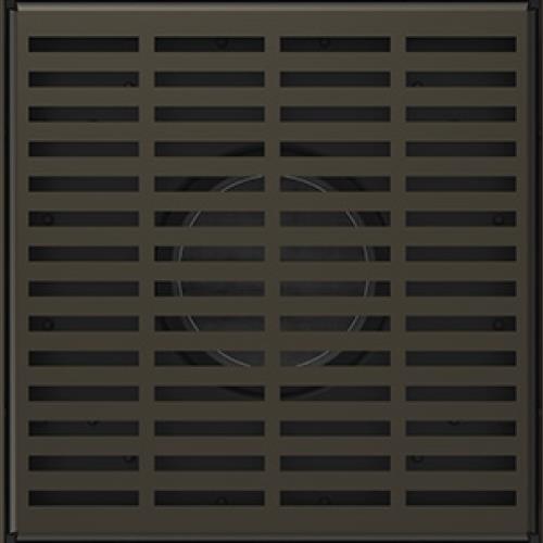 Infinity Drain - 5 x 5 Inch LND 5 Slotted Pattern Complete Kit with PVC Bonded Flange