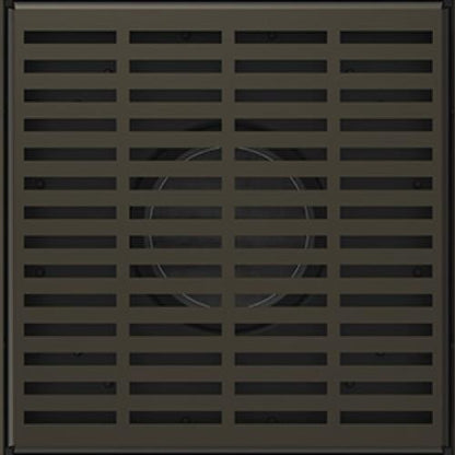 Infinity Drain - 5 x 5 Inch LND 5 Slotted Pattern Complete Kit with PVC Bonded Flange
