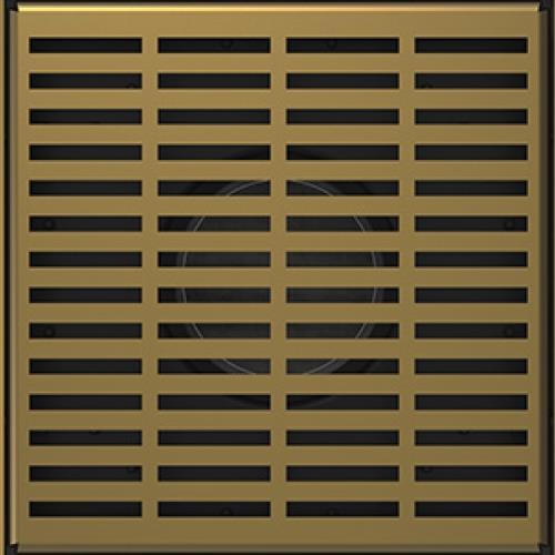 Infinity Drain - 5 x 5 Inch LND 5 Slotted Pattern Complete Kit with PVC Bonded Flange