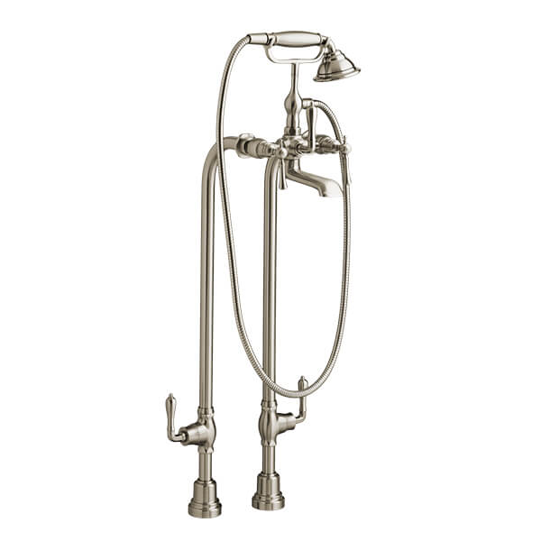 DXV - Transitional  Floor-Mounted Bathtub Faucet with Randall Lever Handles