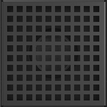 Infinity Drain - 5 x 5 Inch LQD 5 Squares Pattern Complete Kit with PVC Bonded Flange