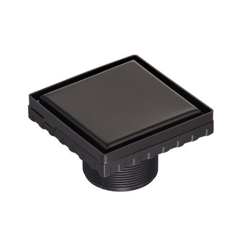 Infinity Drain - 4 x 4 Inch LS4 Solid Style Strainer-2 Inch Throat