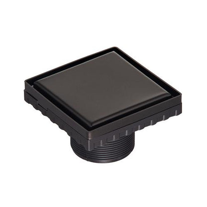 Infinity Drain - 4 x 4 Inch LS4 Solid Style Strainer-2 Inch Throat