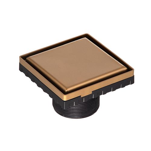 Infinity Drain - 4 x 4 Inch LS4 Solid Style Strainer-2 Inch Throat