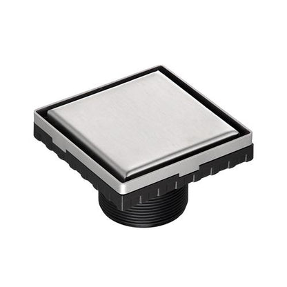 Infinity Drain - 4 x 4 Inch LS4 Solid Style Strainer-2 Inch Throat