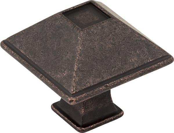 Jeffrey Alexander - 1-1/4 Inch Overall Length Square Tahoe Cabinet Knob