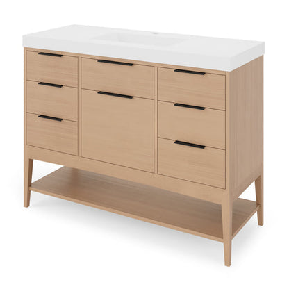 Jeffrey Alexander - Gardner 48 Inch W  Single Basin Bathroom Vanity Set
