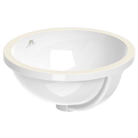 Lefroy Brooks - White Oval Undermount Basin (Double Glazed)