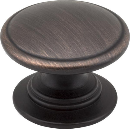 Jeffrey Alexander - 1-1/4 Inch Diameter Dark Bronze Durham Cabinet Knob