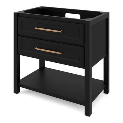 Jeffrey Alexander - 36 Inch Kipling Single Sink Free Standing Vanity Cabinet - Less Vanity Top