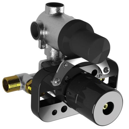 Lefroy Brooks - Two Handle Pressure Balance Rough With Integrated Three-Way Diverter