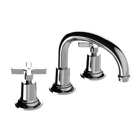 Lefroy Brooks - Fleetwood Cross Handle 3-Hole Basin Mixer