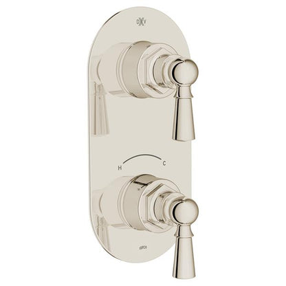 DXV - Oak Hill Two-Handle Thermostatic Valve Trim With Lever Handles