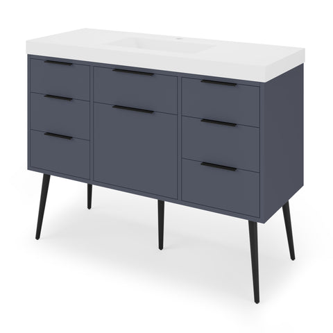 Jeffrey Alexander - Gardner 48 Inch W  Single Basin Bathroom Vanity Set
