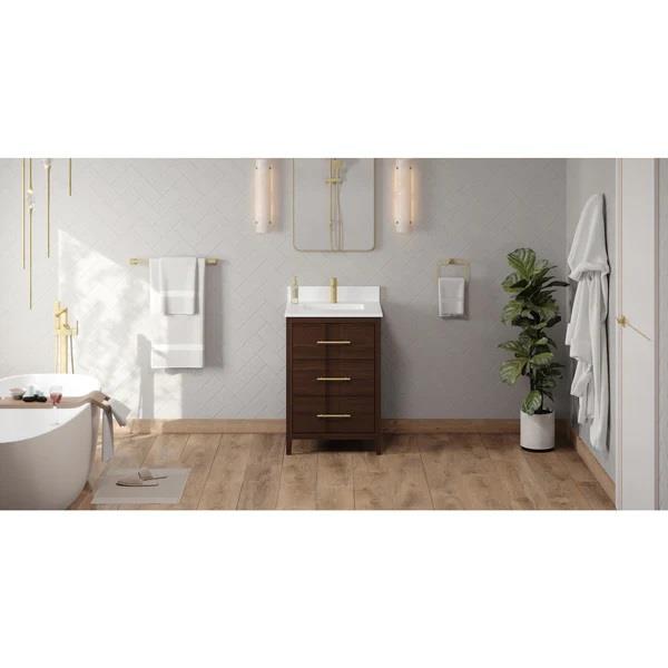 Jeffrey Alexander - Katara 24 Inch W  Single Basin Bathroom Vanity Set