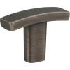 Elements - 1-1/2 Inch Overall Length Square Thatcher Cabinet  T Knob