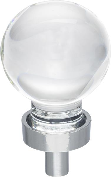 Jeffrey Alexander - 1-1/16 Inch Diameter Sphere Glass Harlow Cabinet Knob