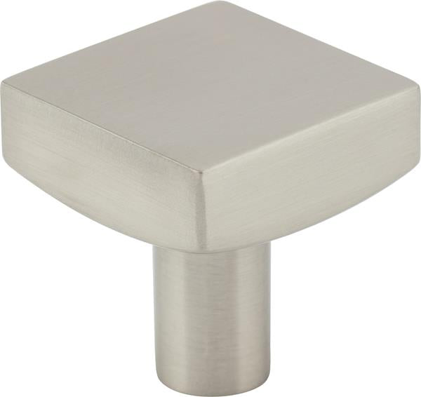 Jeffrey Alexander - 1-1/8 Inch Overall Length Square Dominique Cabinet Knob