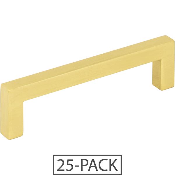 Elements - 96 mm Center-to-Center Square Stanton Cabinet Bar Pull - 25-Pack
