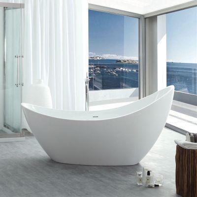 Maidstone - Nerida Acrylic 73 Inch Contemporary Freestanding Slipper Tub