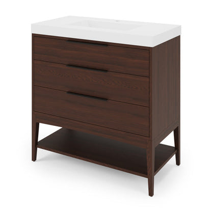 Jeffrey Alexander - Gardner 36 Inch W  Single Basin Bathroom Vanity Set