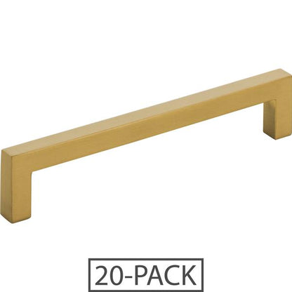 Elements - 128 mm Center-to-Center Square Stanton Cabinet Bar Pull - 20-Pack