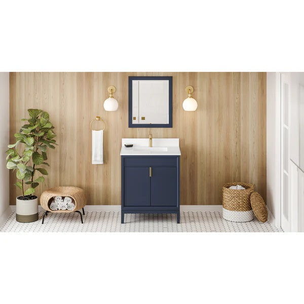 Jeffrey Alexander - Theodora 30 Inch W  Single Basin Bathroom Vanity Set