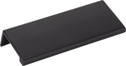 Elements - 4 Inch Overall Length Brushed Chrome Edgefield Cabinet Tab Pull