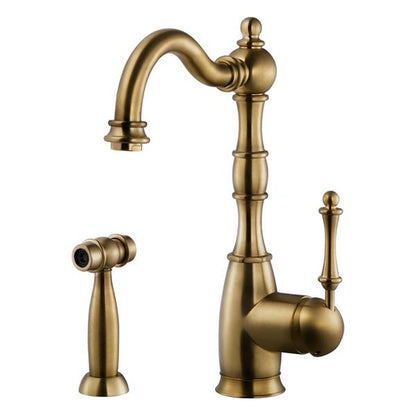 Hamat - Nottingham Traditional Brass Single Lever Faucet with Side Spray