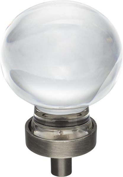 Jeffrey Alexander - 1-3/8 Inch Diameter Sphere Glass Harlow Cabinet Knob