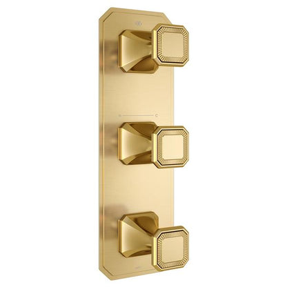 DXV - Belshire Three-Handle Thermostatic Valve Trim With Cushion Handles