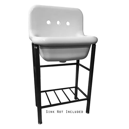 Nantucket Sinks - Victorian Collection Sink Stand For 24 Inch Utility Sink - Matte Black