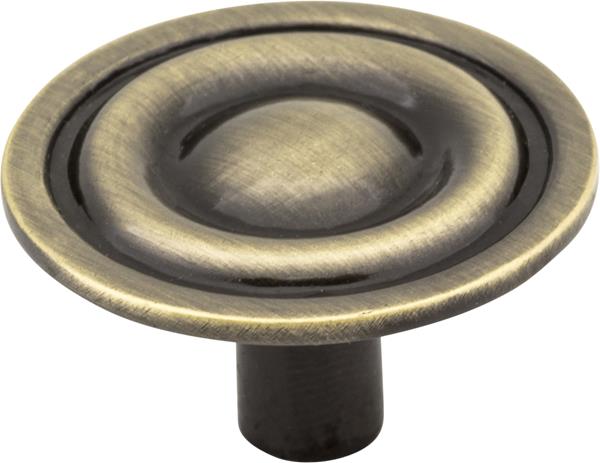 Elements - 1-5/16 Inch Diameter Brushed Kingsport Cabinet Mushroom Knob