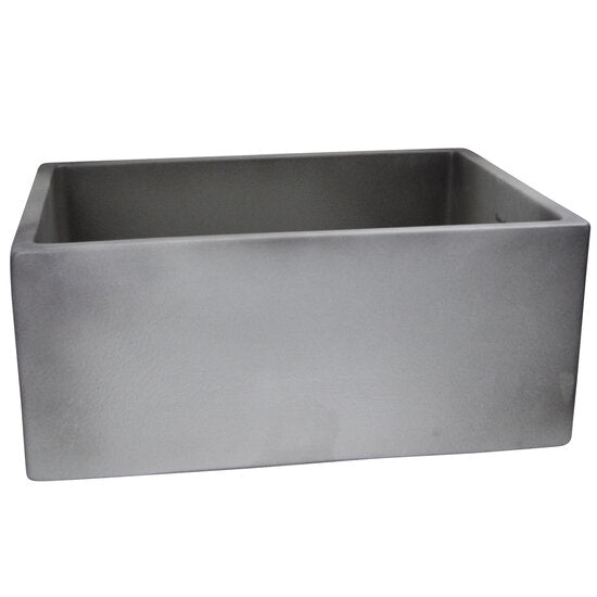 Nantucket Sinks - 23-Inch Farmhouse Fireclay Sink With Concrete Finish