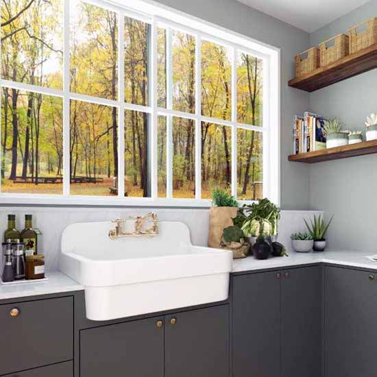 Nantucket Sinks - 30-Inch Ceramic Farm Country Kitchen-Utility Sink