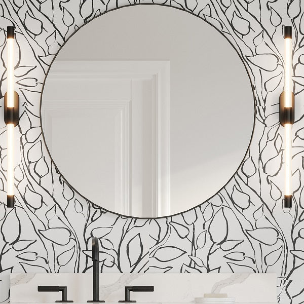 Jeffrey Alexander - 30 Inch x 1 Inch Circular Metal Frame mirror