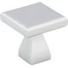 Elements - 1 Inch Overall Length Square Hadly Cabinet Knob