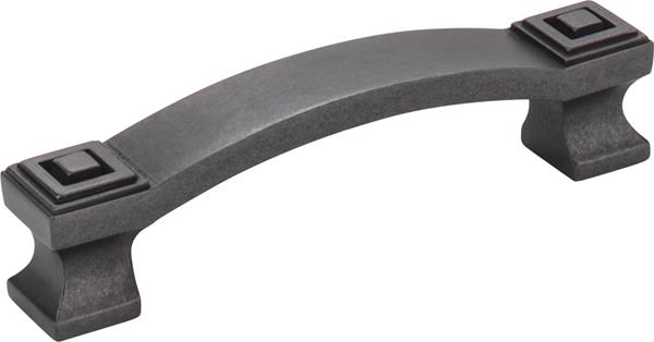 Jeffrey Alexander - 96 mm Center-to-Center Square Delmar Cabinet Pull