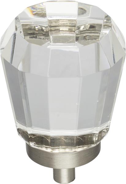 Jeffrey Alexander - 1-1/4 Inch Overall Length Faceted Glass Harlow Cabinet Knob