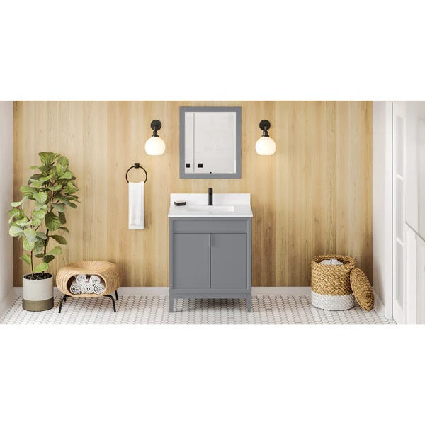 Jeffrey Alexander - Theodora 30 Inch W  Single Basin Bathroom Vanity Set
