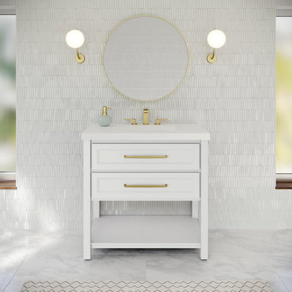 Jeffrey Alexander - Kipling 36 Inch W  Single Basin Bathroom Vanity Set
