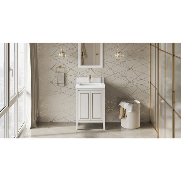 Jeffrey Alexander - Percival 24 Inch W  Single Basin Bathroom Vanity Set