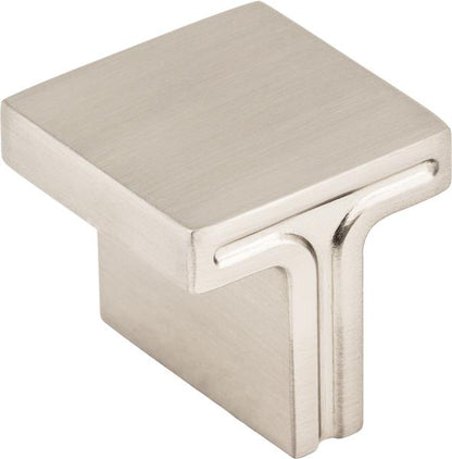 Jeffrey Alexander - 1-1/8 Inch Overall Length Square Anwick Cabinet Knob